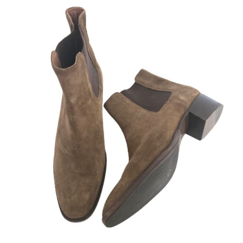 Frye Dara Chelsea Suede Ankle Boots - Tan - Size 8.5 B